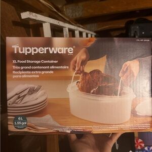 Tupperware Beige/Tan Marinating & Storage Container